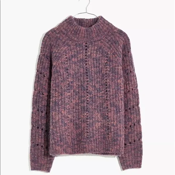 Madewell Purple Turtleneck Sweater - Picture 8 of 9